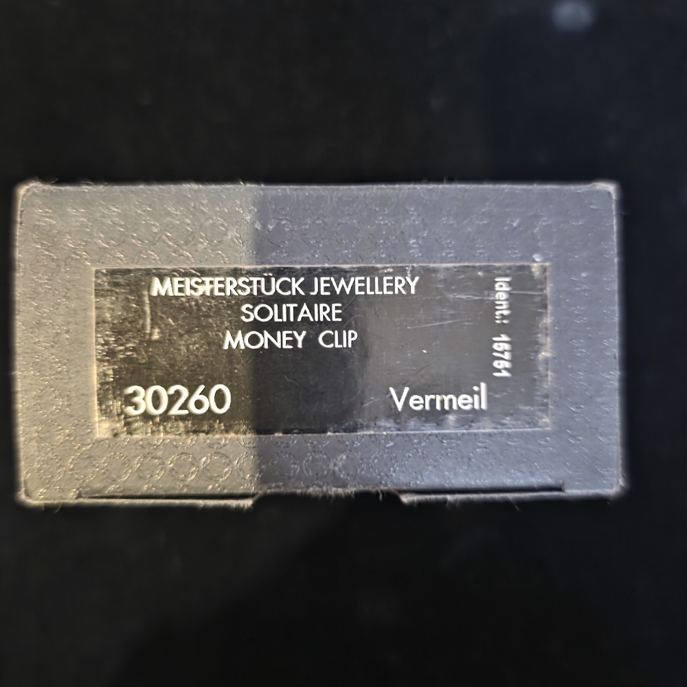 Montblanc Gold Vermeil/ 925 Silver Money Clip. Made In Germany (NWT) - Picture 16 of 17